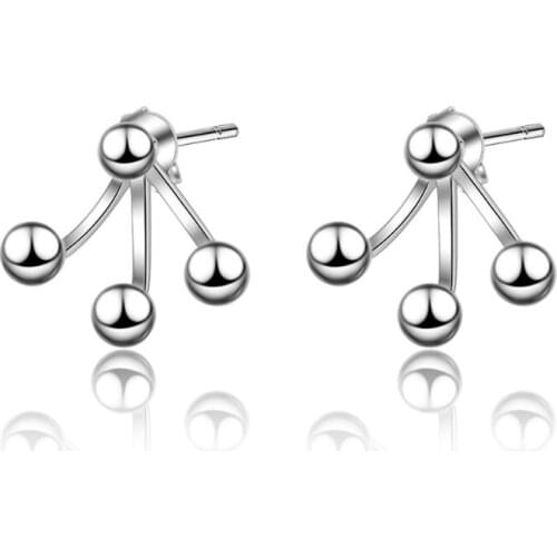 Exquisite Asymmetry Geometric Claw Ball Earrings For Women Trend Creative Party Gift Jewelry SAE330