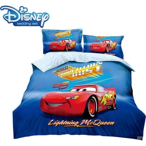 Lightning mcqueen twin size bedding set single bed cover boys Duvet cover home decoration kids baby pillow sham fitted sheet
