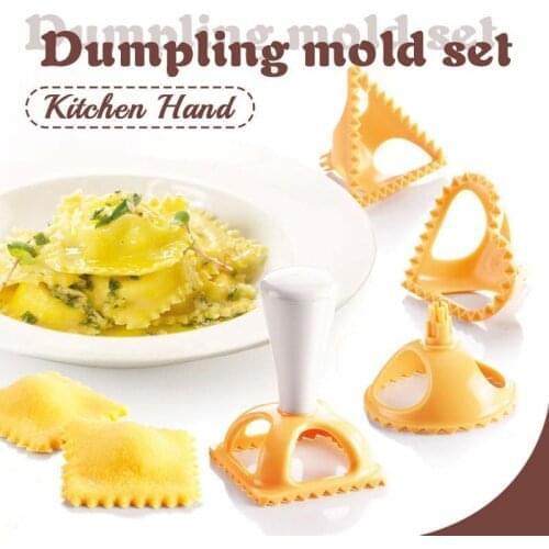 Dumpling Mold Set Multifunction Plastic Ravioli Mould Dumplings Cutter Maker Form Wrapper Presser Molds Cooking Pastry Cutter Pa