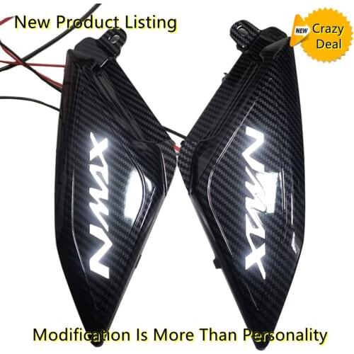 Motorcycle modified exterior accessories fiber pattern small side cover suitable for 2020 Yamaha NMAX155 small side cover