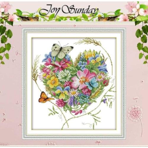 Butterflies love flowers counted Cross Stitch 11CT 14CT Cross Stitch Set Wholesale DIY Cross-stitch Kit Embroidery Needlework