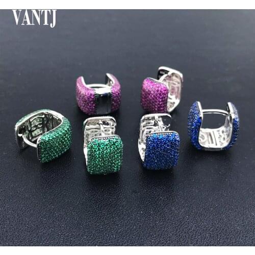 New design fashion luxury leopard earrings sterling 925 silver square zircon for women wedding party exquisite jewelry gift