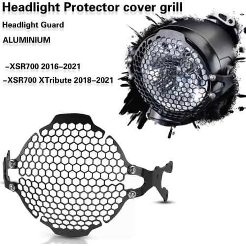 For Yamaha XSR700 2016 2017-2021 2020 Motorcycle Headlight Protector Cover Grill Head light Guard XSR 700 XTribute 2018-2021