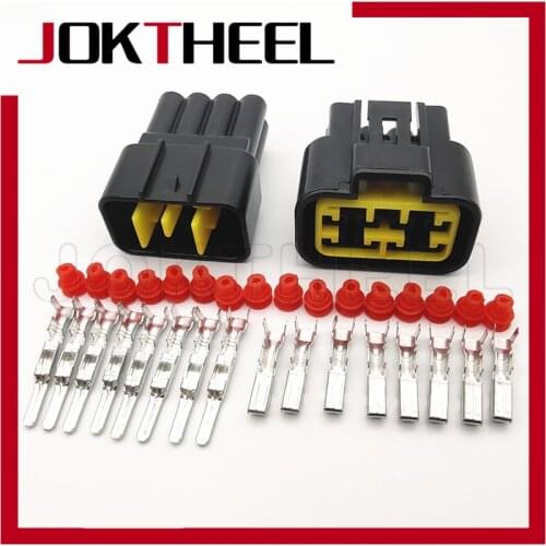 1/5/20/30 kit set FW-C-8M-B FW-C-8F-B black Furukawa 8 Pin way 2.3mm male female waterproof auto connector adapter with terminal