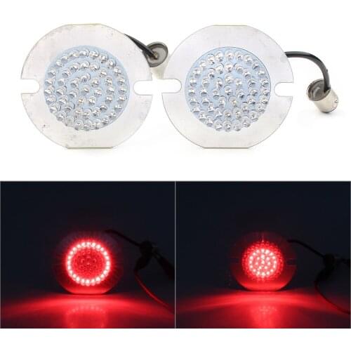 1Pair Motorcycle 1157 LED Turn Signal Light Indicator Inserts for Harley Davidson Electra/Ultra/Road Glide