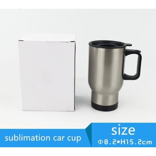 2pcs/lot Blank Sublimation 450ml Stainless steel personalized car thermos by Sublimation INK DIY Transfer Heat Press Printing