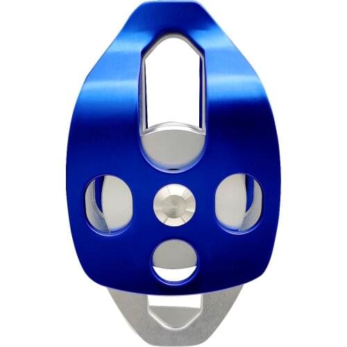 25KN Ball Bearing Double Swing Pulley for Hauling System Rock Climbing Caving Rappelling Rescue Dragging Caving Rescue