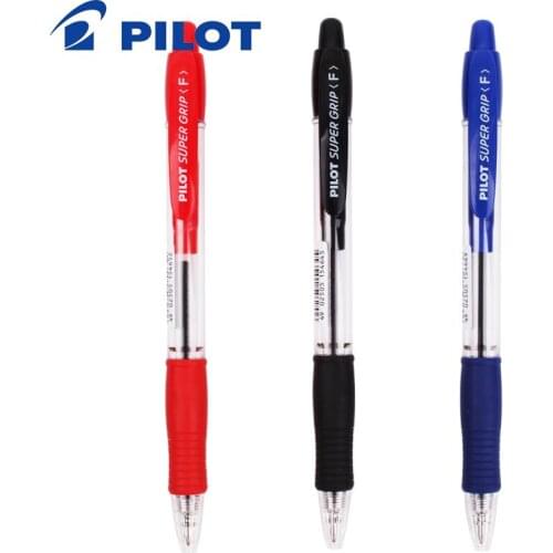 3pcs Pilot BPGP-10R-F Press Type Ballpoint Pen 0.7mm Core Changeable Signature Practice Writing Smooth Student Stationery