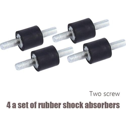 4pcs/lot Rubber Double Male Thread Rubber Anti Vibration Isolator M3 M6 Durable Wholesale