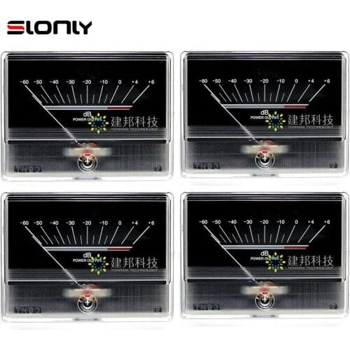 4pcs DENON TN-90 Amplifier Level VU Meters Head Tube Audio DB Meter Bridge Power Sound Pressure Meter with Chassis Backlight