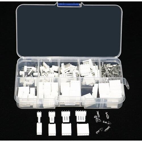 40Sets/Box KF2510 - 2p 3p 4P 5P pin 2.54mm Pitch Terminal Housing Pin Header Connector Adaptor header Terminal Assortment Kit