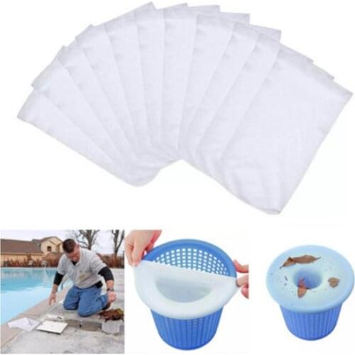 5Pcs Skimmer Socks Reusable Stretchable Non-woven Fabric Filters Baskets Pool Skimmer Socks for Leaves