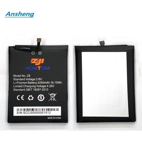 Ansheng High Quality 4250mAh Z8 battery For HOMTOM zoji Z8 Smart phone
