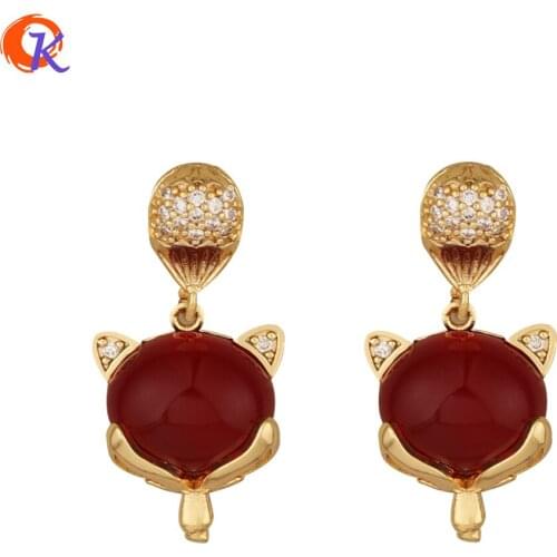 Cordial Design 20Pcs 14*28MM Jewelry Accessories/CZ Charms/Necklace Findings/Genuine Gold Plating/Hand Made/DIY Making/Pendant