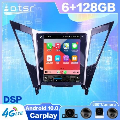 Android 10 Tesla For Hyundai Sonata 2012 - 2015 Car GPS Navigation Auto Radio Stereo Carplay Multimedia Player HeadUnit No 2 din