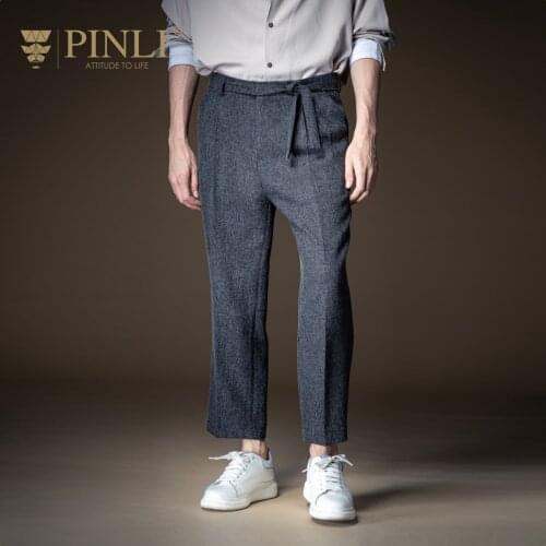 Free Shipping New Mens Male Fashion Original Design Pinli 2020 Autumn Loose Youth Straight-leg Pants Casual Trousers B203317321