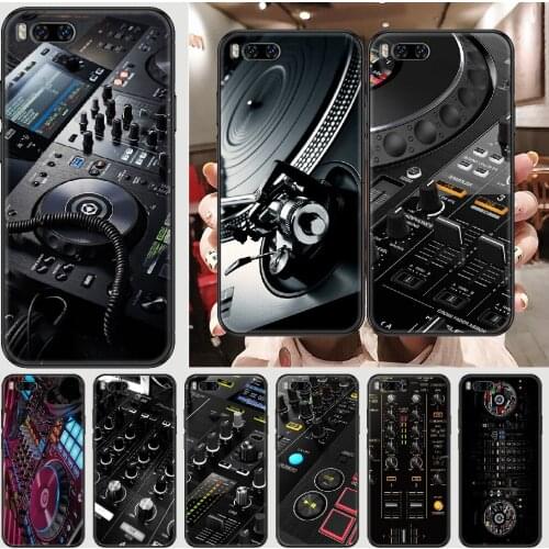 Music DJ Controller Mixer Phone case For Xiaomi Mi Max Note 3 A2 A3 8 9 9T 10 Lite Pro Ultra black silicone waterproof art Etui
