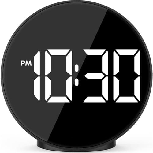 Digital Alarm Clock LED Table Watch Large Time Temperature USB/AAA Powered Multifunctional 12/24 Hour Clocks