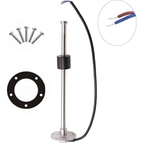 Boat Tank Fuel Sending Unit Marine Truck Car RV Water Level Gauge Sensor 0-190 Stainless Steel Fuel Gas Sender Arm Type 200MM