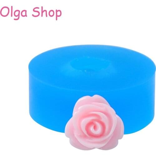 HYL296 13.3mm Rose Flower Silicone Mold - Fondant, Cupcake Topper, Scrapbooking, Chocolate, Jewelry DIY, Candy, Icing, Resin