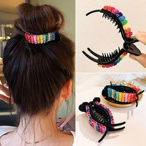 Korean Fashion Resin Colorful Hair Claws for Women Hair Clips Hair Accessories Punk Vintage Hair Pins Harajuku Hairwear Gift New