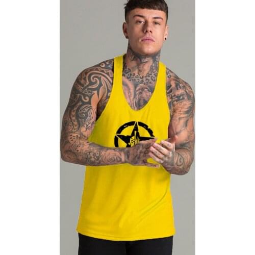 Mens Sportwear Vests Muscle Singlets Gyms Workout Sleeveless Shirt Stringer Tank Top Men Bodybuilding Clothing Fitness