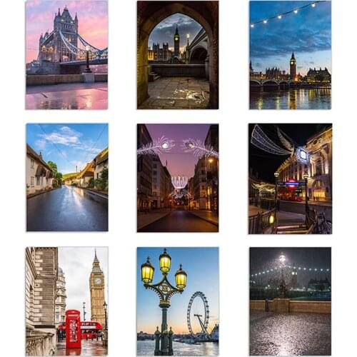 Diamond Painting Set London Street 5d Diy Cityscape Landscape Diamond Embroidery Mosaic Art Living Room Home Decoration Gift