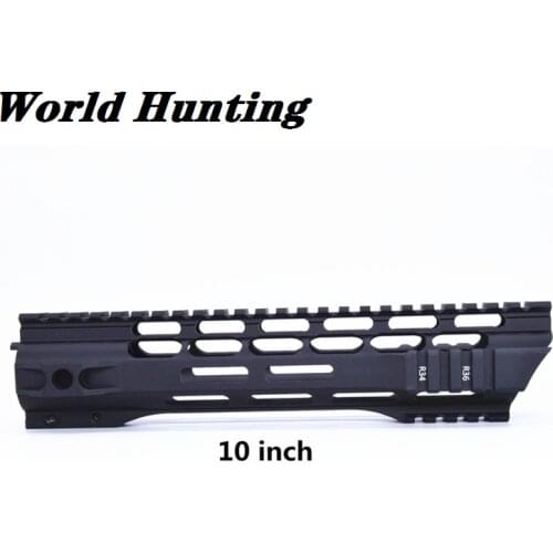 10" inch MLOK mlok Handguard Free Float Super Slim ar 15 Handguard Quad Rail for M4 M16 with Barrel Nut