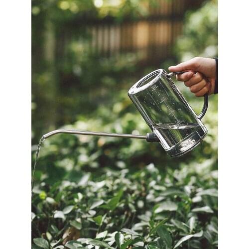 Stainless Steel Long Mouth Plastic Watering Can Watering Pot Shower Flower Pot Watering Gardening Tools