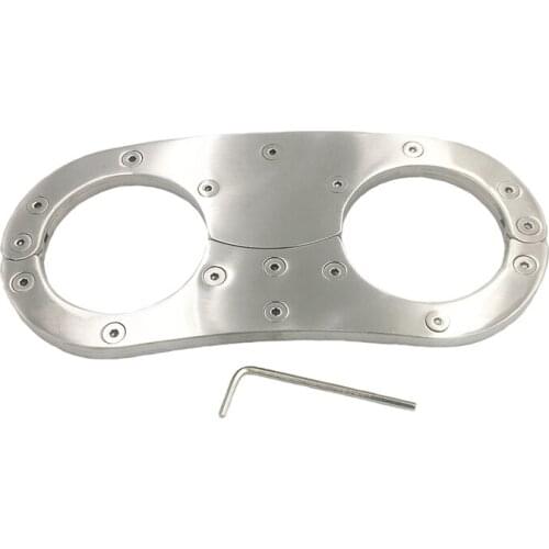 Newest 4 Size Optional Metal Stainless Steel Handcuffs BDSM Bondage Adults Games Slave Sex Flirt Sex Toys For Man/Woman