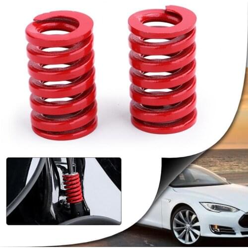 Strut Spring Modified Parts Aluminium Alloy Red Suspension Rear Strut Spring for Tesla Model 3