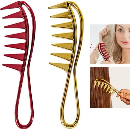 1PC Hot Wide Tooth Shark Comb Detangler Curly Hair Salon Hairdressing Comb Massage For Hair Styling Tool Barber Accessories