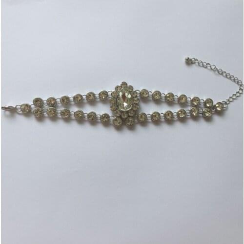 Handmade Kundan stones hand chain hand jewelry matha Panja bracelet