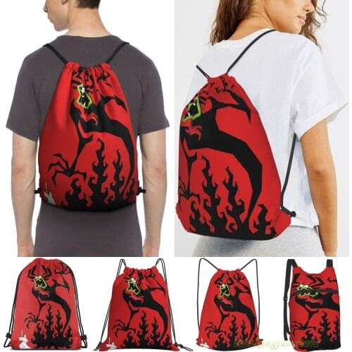 Samurai Jack! Women Purpose Drawstring Backpack Bags Men Outdoor Travel Backpacks For Gym Training Swimming Fitness Bag