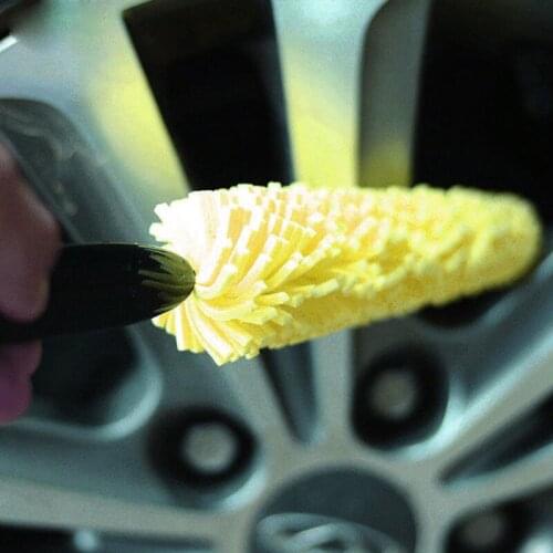 Car Wheel Wash Brush Plastic Handle Vehicle Cleaning Brush Wheel Rims