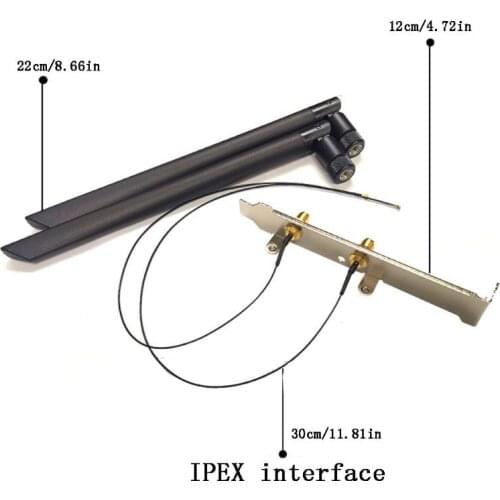 SMA WIFI Antenna IPEX4 GenerationTo SMA Wireless Card 8DB Antenna Full Height Baffle