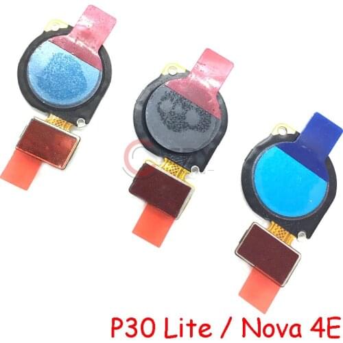 Home Finger Reader Fingerprint Reader Touch ID Sensor Return Key Home Button Flex Cable For Huawei P30 Lite Nova 4E