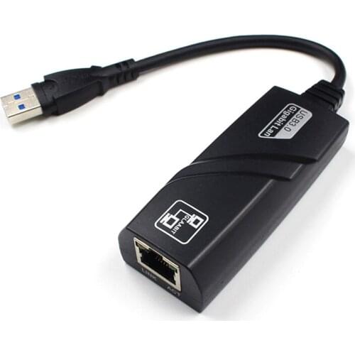 1PC External USB 3.0 Gigabit Ethernet Adapter USB To RJ45 Lan Network Card LAN Adapter For Windows 10/8/7/XP Laptop PC Computer