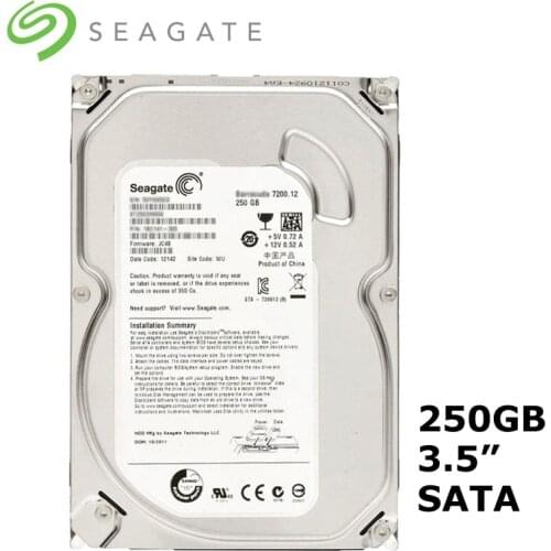 Seagate 3.5'' 250GB SATA 3Gb/s 7200RPM Internal hdd Mechanical Hard Disk 16MB Buffer For Desktop PC Computer disco duro interno