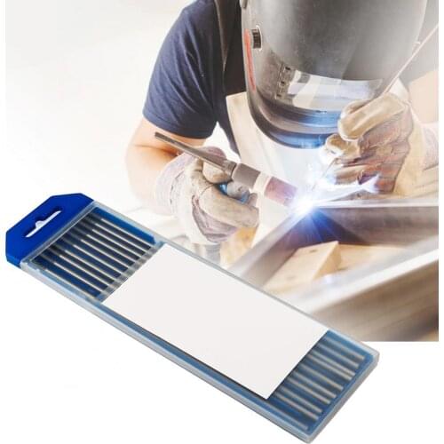 10Pcs 1.6-3.2mm Tungsten Electrodes Gray-tipped Wear-resistant Industrial Ceriated TIG Welding Tungsten Electrodes Rod Needle