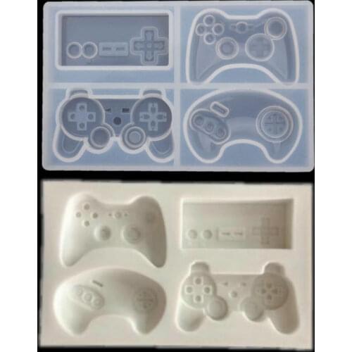 Funny Joystick Shape Silicone Mold DIY Resin Charms Tools Handmade Game Controller Molds Resin Gamer Decor Jewelry Cabochons