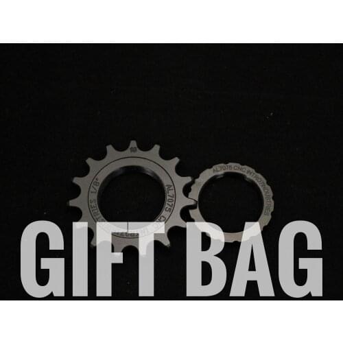 INTRO7 FIXED GEAR COG+LOCKRING 15T BLACK(5PCS FOR DISCOUNT)