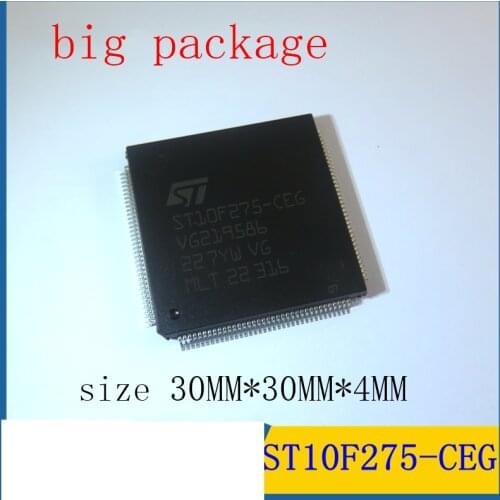 1PCS/LOT Car CPU chip ST10F275-CEG ST10F275 QFP144 30X30X4MM Computer power supply module chip Thick package Original