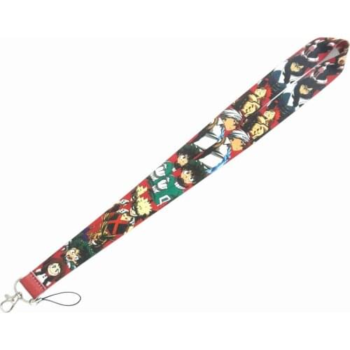 2020 Anime My Hero Academia Keychain Lanyard ID Badge Holder Cosplay Accessories All Might Bakugou Katsuki Todoroki Shoto