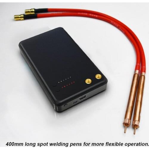 6-Gear Adjustable Spot Welding Machine 5000mAh Charging Device Spot Welder with Type-C Interface for Li-ion Battery Nickel Sheet