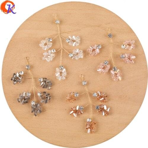 Cordial Design 30Pcs 44*58MM Jewelry Accessories/Hand Made/DIY Making/Branch Shape/Earring Findings/Connectors/Crystal Charms