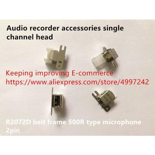 Hot spot audio recorder accessories single channel head 2pin belt frame 500R type microphone R2072D sensor switch