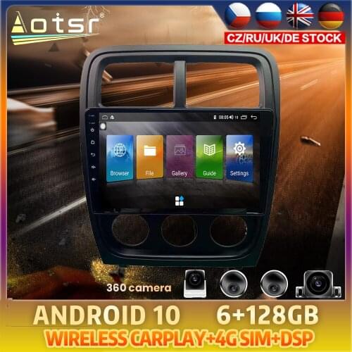 Android 10 For Dodge Kaliber 2010 - 2011 Carplay Car DVD GPS Coche Navigation Auto Radio Stereo Kopf Multimedia Player HeadUnit