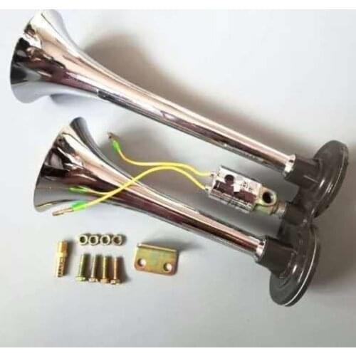 Car Accessories Truck air horn super loud 12 high-pitched whistle horn double pipe explosion bus whistle truck air horn