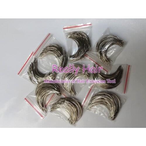 Free shipping C style machine weaves/weft needle 50pcs a lot hair extensions tool accessories